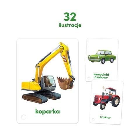 Karty obrazkowe na sznurku - pojazdy Karty obrazkowe na sznurku - pojazdy