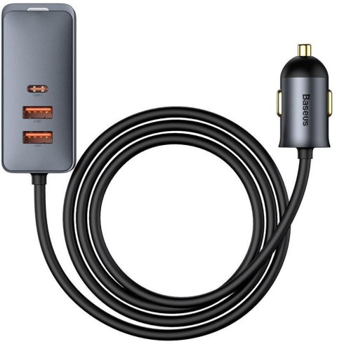 ŁADOWARKA SAMOCHODOWA NA PRZEWODZIE Baseus Share Together 120W 3A 3x USB-A 1x USB-C PD 20W QC 3.0 ŁADOWARKA SAMOCHODOWA NA PRZEWODZIE Baseus Share Together 120W 3A 3x USB-A 1x USB-C PD 20W QC 3.0