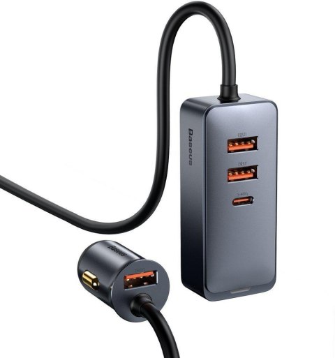 ŁADOWARKA SAMOCHODOWA NA PRZEWODZIE Baseus Share Together 120W 3A 3x USB-A 1x USB-C PD 20W QC 3.0 ŁADOWARKA SAMOCHODOWA NA PRZEWODZIE Baseus Share Together 120W 3A 3x USB-A 1x USB-C PD 20W QC 3.0