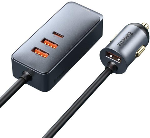 ŁADOWARKA SAMOCHODOWA NA PRZEWODZIE Baseus Share Together 120W 3A 3x USB-A 1x USB-C PD 20W QC 3.0 ŁADOWARKA SAMOCHODOWA NA PRZEWODZIE Baseus Share Together 120W 3A 3x USB-A 1x USB-C PD 20W QC 3.0