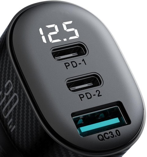 Ładowarka samochodowa Joyroom JR-CCD04 30W 4A 2x USB-C 1x USB-A PD QC 3.0 Ładowarka samochodowa Joyroom JR-CCD04 30W 4A 2x USB-C 1x USB-A PD QC 3.0