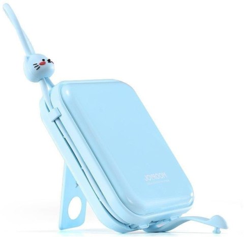 Powerbank Joyroom Cutie Series JR-L008 10000mAh 22.5W PD QC z kablami 1x USB-A 1x USB-C niebieski Powerbank Joyroom Cutie Series JR-L008 10000mAh 22.5W PD QC z kablami 1x USB-A 1x USB-C niebieski