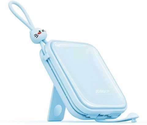 Powerbank Joyroom Cutie Series JR-L008 10000mAh 22.5W PD QC z kablami 1x USB-A 1x USB-C niebieski Powerbank Joyroom Cutie Series JR-L008 10000mAh 22.5W PD QC z kablami 1x USB-A 1x USB-C niebieski