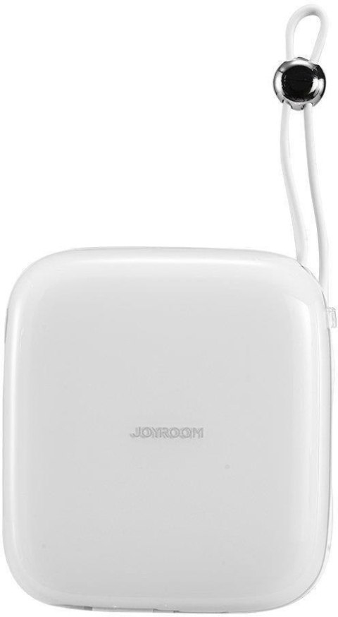 Powerbank Joyroom Jelly Series JR-L002 10000mAh 22.5W PD QC z kablem 1x USB-A 1x USB-C biały Powerbank Joyroom Jelly Series JR-L002 10000mAh 22.5W PD QC z kablem 1x USB-A 1x USB-C biały