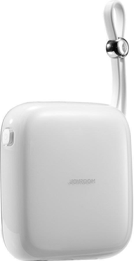 Powerbank Joyroom Jelly Series JR-L002 10000mAh 22.5W PD QC z kablem 1x USB-A 1x USB-C biały Powerbank Joyroom Jelly Series JR-L002 10000mAh 22.5W PD QC z kablem 1x USB-A 1x USB-C biały