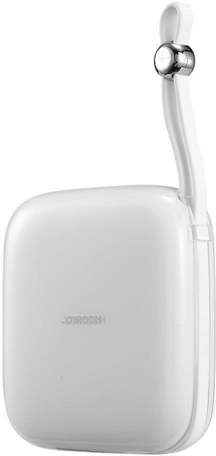 Powerbank Joyroom Jelly Series JR-L002 10000mAh 22.5W PD QC z kablem 1x USB-A 1x USB-C biały Powerbank Joyroom Jelly Series JR-L002 10000mAh 22.5W PD QC z kablem 1x USB-A 1x USB-C biały
