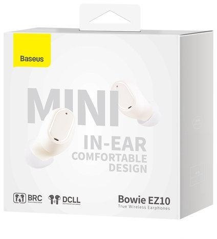 SŁUCHAWKI BEZPRZEWODOWE TWS Baseus Bowie Mini EZ10 A00054300226-Z1 BT 5.3 BIAŁE SŁUCHAWKI BEZPRZEWODOWE TWS Baseus Bowie Mini EZ10 A00054300226-Z1 BT 5.3 BIAŁE