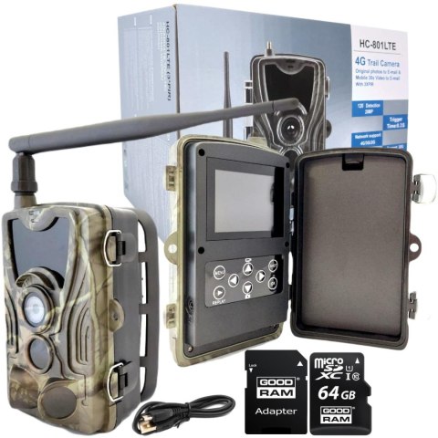 Fotopułapka HC801 Pro + KARTA PAMIĘCI microSD GOODRAM CL10 64GB Fotopułapka HC801 Pro + KARTA PAMIĘCI microSD GOODRAM CL10 64GB