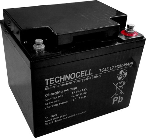 Akumulator AGM TECHNOCELL serii TC 12V 45Ah Akumulator AGM TECHNOCELL serii TC 12V 45Ah