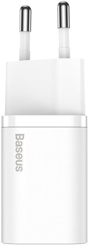 ŁADOWARKA SIECIOWA Baseus Super Si Quick Charger 1C CSUP-J02 30W 1x USB-C PD 3.0 QC 3.0 BIAŁA ŁADOWARKA SIECIOWA Baseus Super Si Quick Charger 1C CSUP-J02 30W 1x USB-C PD 3.0 QC 3.0 BIAŁA