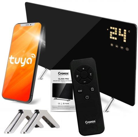 Panel grzewczy IR CRONOS Synthelith GLASS CRG-480TWP Black Panel grzewczy IR CRONOS Synthelith GLASS CRG-480TWP Black