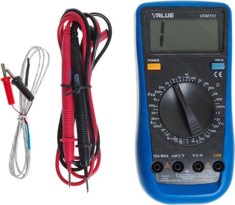 MULTIMETR CYFROWY VALUE VDM-151 MULTIMETR CYFROWY VALUE VDM-151