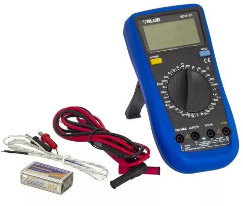 MULTIMETR CYFROWY VALUE VDM-151 MULTIMETR CYFROWY VALUE VDM-151