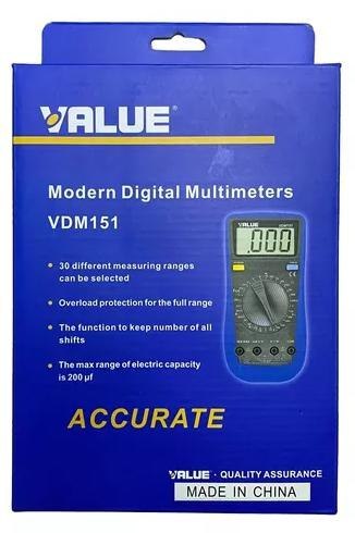 MULTIMETR CYFROWY VALUE VDM-151 MULTIMETR CYFROWY VALUE VDM-151