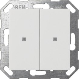 GIRA czujnik przyciskowy 2x KNX ONE System 55 biały 517303