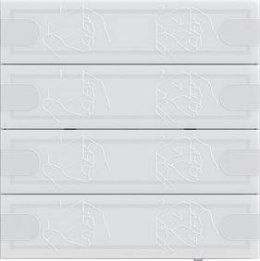 GIRA czujnik przyciskowy 4 Komfort 4x KNX TS4 białe 5004003