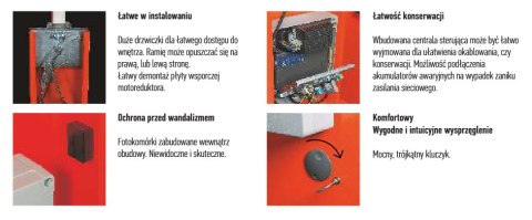 Szlaban NICE WIDE M - zestaw do 4 metrów