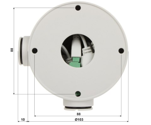 HYBRYDOWA KAMERA TERMOWIZYJNA IP DS-2TD2628-3/QA 3.6 mm - 720p, 4.3 mm - 4 Mpx Hikvision