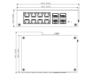 SWITCH POE HS4412-8ET-120 8-PORTOWY + 4 x SFP DAHUA