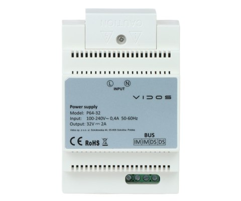 ZASILACZ P64-32 VIDOS 2IP VIDOS