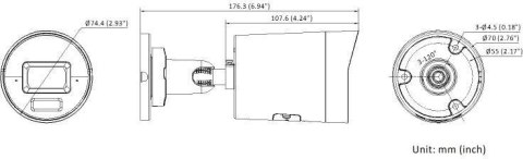 Kamera IP HikVision DS-2CD2083G2-LI2U(2.8mm)(BLACK) PL