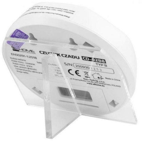 Czujnik czadu El Home CD-92B8 wolnostojący, wyswietlacz LCD, 3 lata gwarancji Czujnik czadu El Home CD-92B8 wolnostojący, wyswietlacz LCD, 3 lata gwarancji
