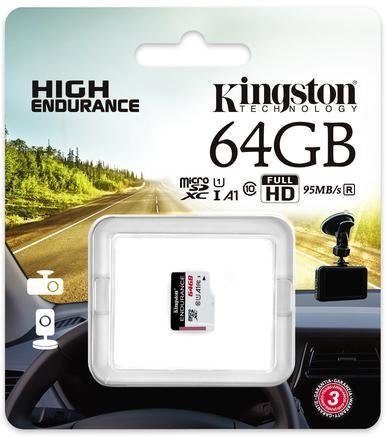 Karta pamięci microSD Kingston High-Endurance UHS-I 64GB 24/7 (rejestratory i monitoring) Karta pamięci microSD Kingston High-Endurance UHS-I 64GB 24/7 (rejestratory i monitoring)