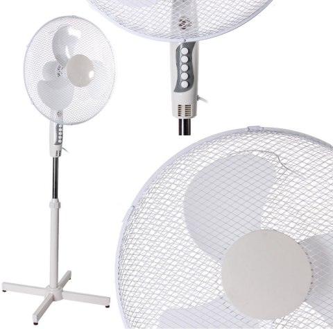 Wentylator stojący W-002 Biały Wentylator stojący W-002 Biały