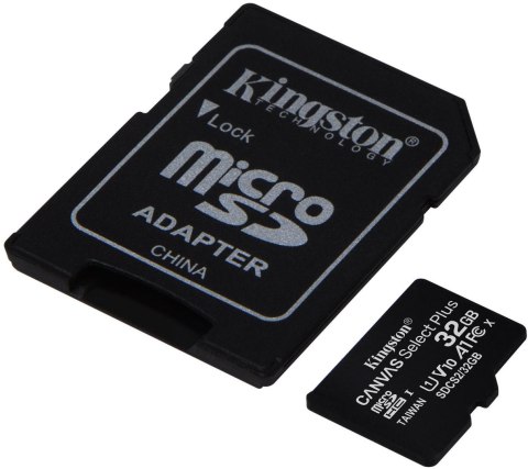Karta pamięci microSD Kingston Canvas Select Plus microSDHC C10 UHS-I 32GB Karta pamięci microSD Kingston Canvas Select Plus microSDHC C10 UHS-I 32GB