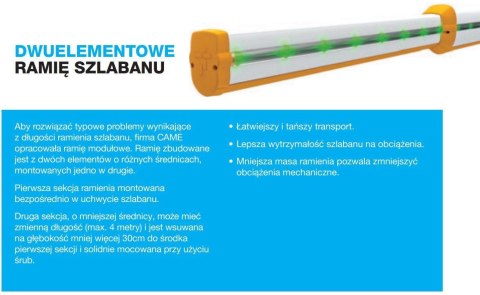 Szlaban CAME GARD GT8 - zestaw do 8 metrów Szlaban CAME GARD GT8 - zestaw do 8 metrów