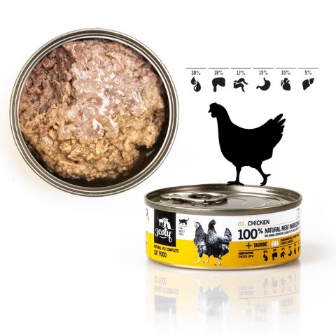 3Coty CHICKEN with hearts for Adult cats 80g 3Coty CHICKEN with hearts for Adult cats 80g