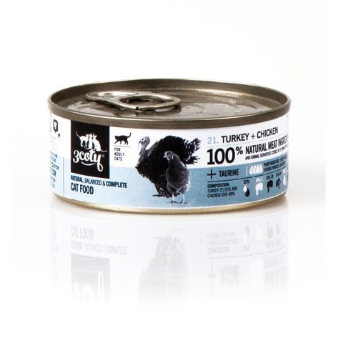 3Coty TURKEY + CHICKEN for Adult cats 80g 3Coty TURKEY + CHICKEN for Adult cats 80g