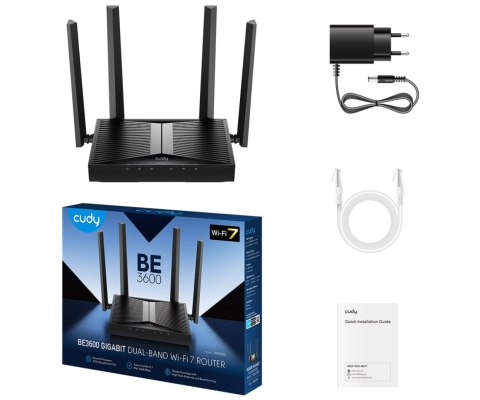 ROUTER WR3600 Wi-Fi 7 2.4 GHz, 5 GHz CUDY ROUTER WR3600 Wi-Fi 7 2.4 GHz, 5 GHz CUDY