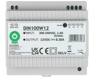 ZASILACZ IMPULSOWY DIN100W12 POS