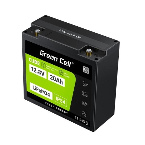 GREEN CELL AKUMULATOR LIFEPO4 CUBE 20AH 12V/12.8V 256WH LFPGC12V20AH GREEN CELL AKUMULATOR LIFEPO4 CUBE 20AH 12V/12.8V 256WH LFPGC12V20AH