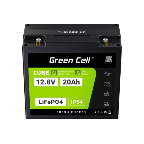 GREEN CELL AKUMULATOR LIFEPO4 CUBE 20AH 12V/12.8V 256WH LFPGC12V20AH GREEN CELL AKUMULATOR LIFEPO4 CUBE 20AH 12V/12.8V 256WH LFPGC12V20AH