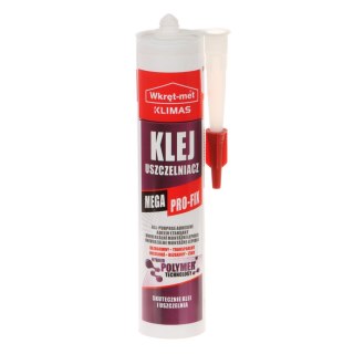 KLEJ USZCZELNIACZ KU-310-BB KARTUSZ 290 ml BEZBARWNY WKRĘT-MET KLIMAS