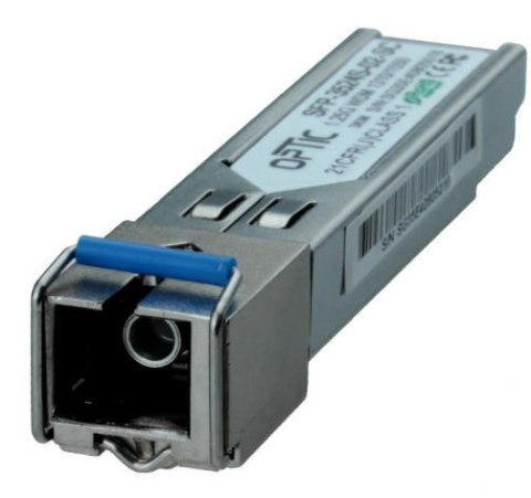 MODUŁ SFP WDM 1.25Gbps, SC SM, 10dB (3km) TX1310/RX1550 MODUŁ SFP WDM 1.25Gbps, SC SM, 10dB (3km) TX1310/RX1550