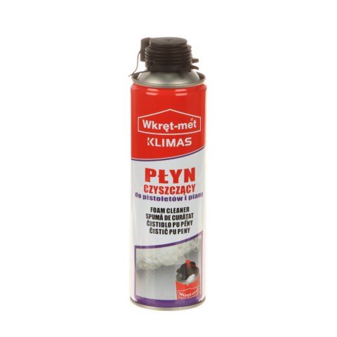 PŁYN CZYSZCZĄCY DO PISTOLETÓW I PIANY CZP-500 PUSZKA 500 ml WKRĘT-MET KLIMAS PŁYN CZYSZCZĄCY DO PISTOLETÓW I PIANY CZP-500 PUSZKA 500 ml WKRĘT-MET KLIMAS
