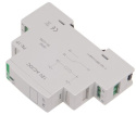 Konfiguracja styków: 1xNO/NC Prąd obciążenia:        16 A  Napięcie zasilania:     12 V AC/DC  Przekaźnik elektromagnetyczny w obudowie jednomodułowej do bezpośredniego  montażu na szynie 35mm.
