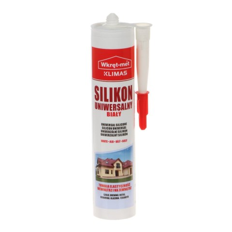 SILIKON UNIWERSALNY SUN-310-BI KARTUSZ 310 ml BIAŁY WKRĘT-MET KLIMAS SILIKON UNIWERSALNY SUN-310-BI KARTUSZ 310 ml BIAŁY WKRĘT-MET KLIMAS