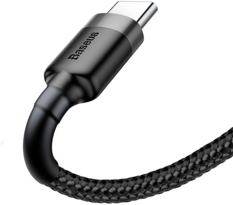 KABEL USB-A / USB-C Baseus Cafule CATKLF-CG1 200cm 2A QC 3.0 CZARNO-SZARY W NYLONOWYM OPLOCIE KABEL USB-A / USB-C Baseus Cafule CATKLF-CG1 200cm 2A QC 3.0 CZARNO-SZARY W NYLONOWYM OPLOCIE