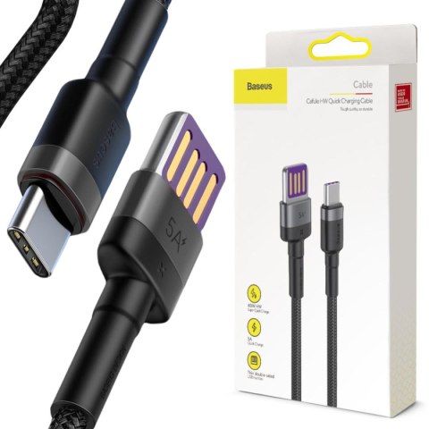 KABEL USB-A / USB-C Baseus Cafule CATKLF-PG1 100cm SuperCharge 40W 5A QC 3.0 W OPLOCIE KABEL USB-A / USB-C Baseus Cafule CATKLF-PG1 100cm SuperCharge 40W 5A QC 3.0 W OPLOCIE