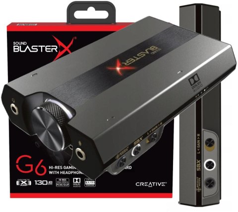 Karta dźwiękowa Creative Sound BlasterX G6 zewnętrzna Karta dźwiękowa Creative Sound BlasterX G6 zewnętrzna