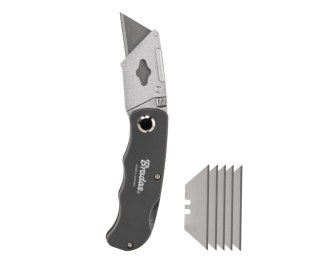 NÓŻ SKŁADANY DIY-KN190201/B Z OSTRZEM TRAPEZOWYM BRADAS