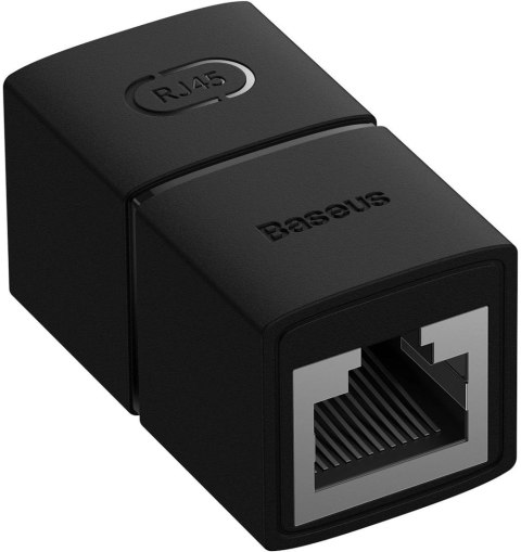 Złączka sieciowa łącznik kabli Ethernet RJ-45 Baseus AirJoy Series 2 szt. - czarna Złączka sieciowa łącznik kabli Ethernet RJ-45 Baseus AirJoy Series 2 szt. - czarna