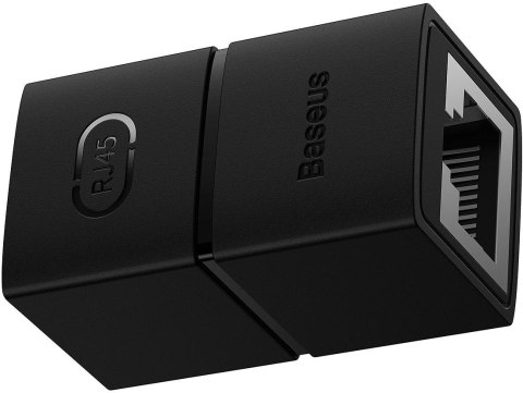 Złączka sieciowa łącznik kabli Ethernet RJ-45 Baseus AirJoy Series 2 szt. - czarna Złączka sieciowa łącznik kabli Ethernet RJ-45 Baseus AirJoy Series 2 szt. - czarna