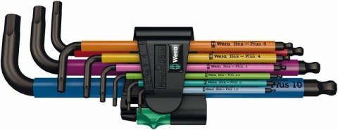 ZESTAW KLUCZY TRZPIENIOWYCH Z KULKĄ 950 SPKL/9 HEX 1.5-10MM ZESTAW KLUCZY TRZPIENIOWYCH Z KULKĄ 950 SPKL/9 HEX 1.5-10MM