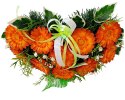 Stroik Na Pomnik Kompozycja Kwiatowa Na Grób Serce