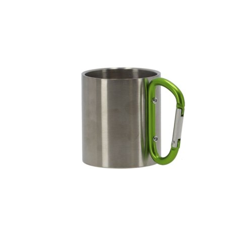 Turystyczny Metalowy Kubek Z Karabińczykiem 0,2L Turystyczny Metalowy Kubek Z Karabińczykiem 0,2L